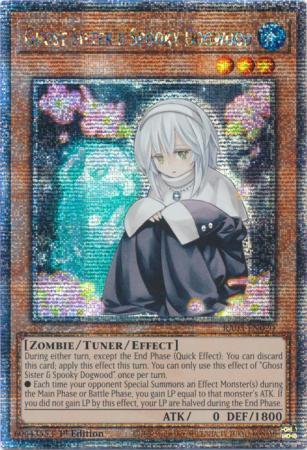 Ghost Sister & Spooky Dogwood [Alt Art Quarter Century] RA03-EN020 YuGiOh Quarter Century Bonanza