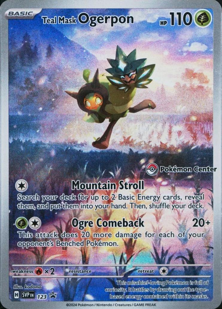 Teal Mask Ogerpon [Pokemon Center] #123 Prices | Pokemon Promo ...