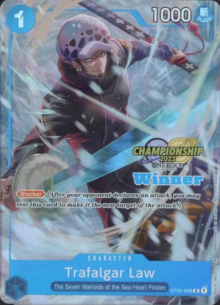 Trafalgar Law [Championship 2023 Winner] ST03-008 One Piece Starter Deck 3: The Seven Warlords of the Sea