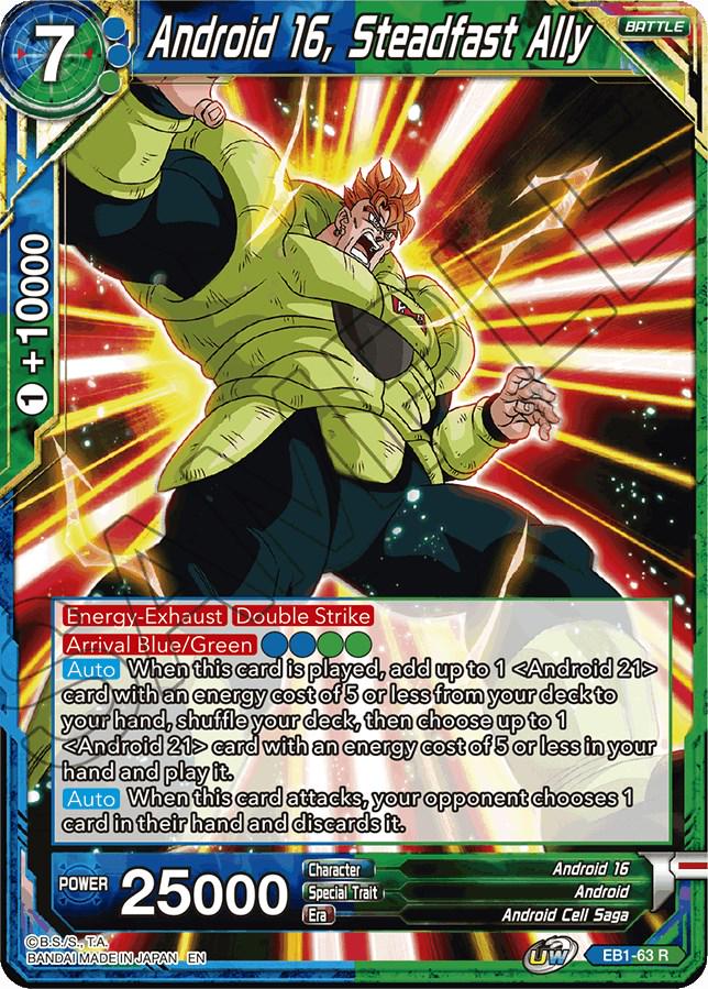 Android 16, Steadfast Ally EB1-63 Dragon Ball Super Battle Evolution Booster