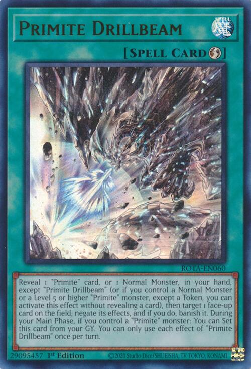 Primite Drillbeam ROTA-EN060 YuGiOh Rage of the Abyss