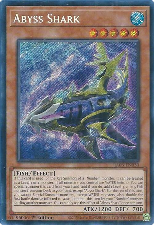 Abyss Shark [Quarter Century Secret Rare] RA03-EN030 YuGiOh Quarter Century Bonanza