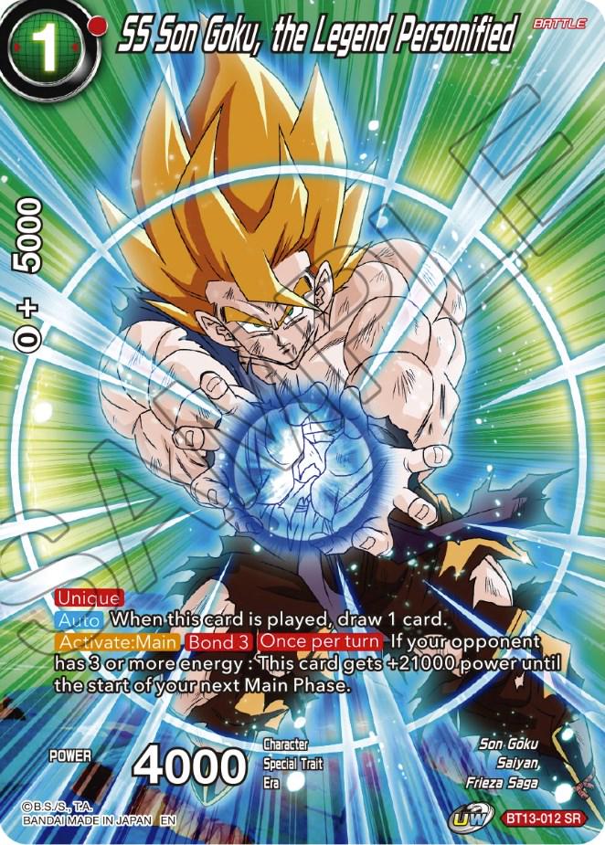 SS Son Goku, the Legend Personified [Foil] BT13-012 Dragon Ball Super Theme Selection: History of Son Goku