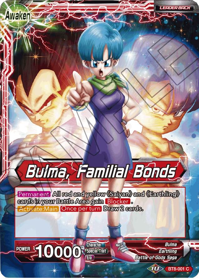 Bulma // Bulma, Familial Bonds BT8-001 Dragon Ball Super Malicious Machinations