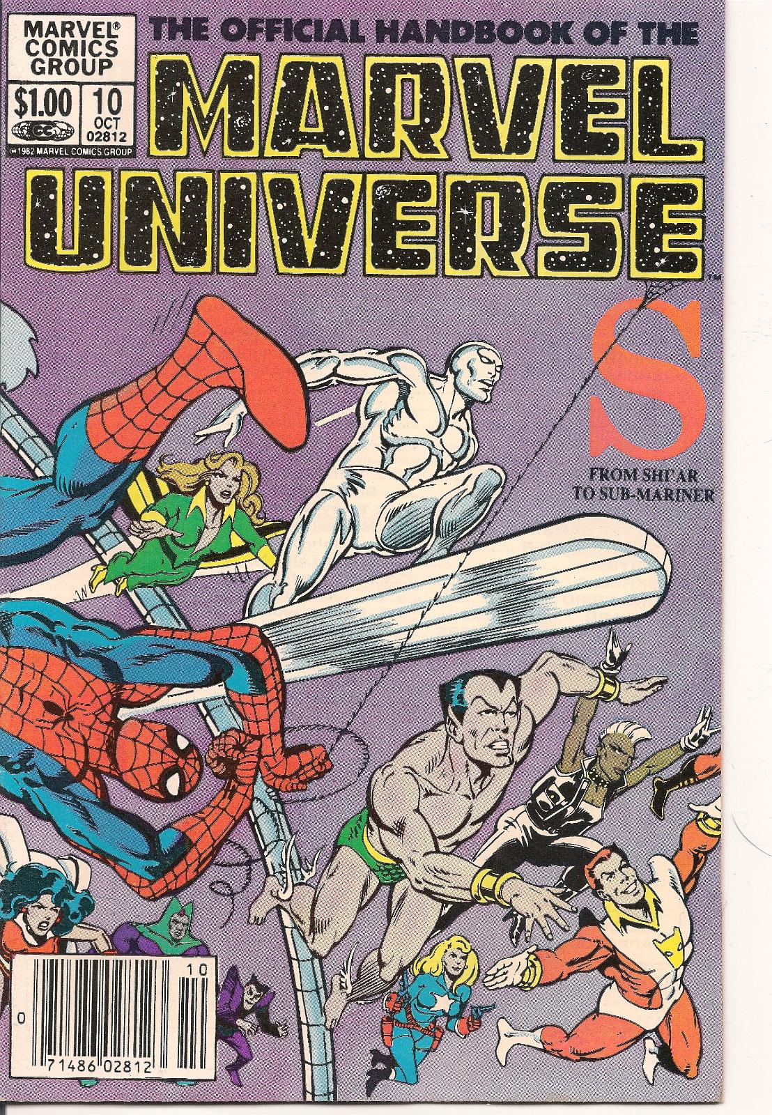 Official Handbook Of The Marvel Universe [Newsstand] #10 (1983) Comic Books Official Handbook of the Marvel Universe