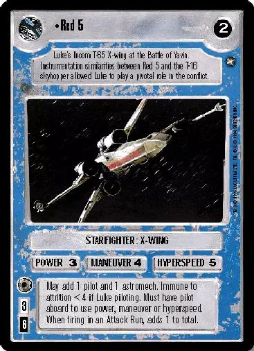 Red 5 [Limited] Star Wars CCG A New Hope