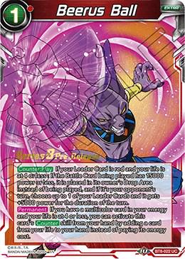 Beerus Ball BT8-022_PR Dragon Ball Super Malicious Machinations: Pre-Release Promos