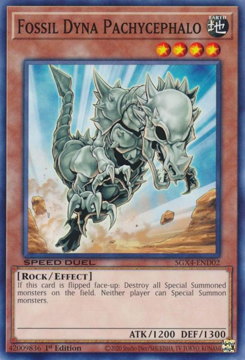 Fossil Dyna Pachycephalo SGX4-END02 YuGiOh Speed Duel GX: Midterm Destruction