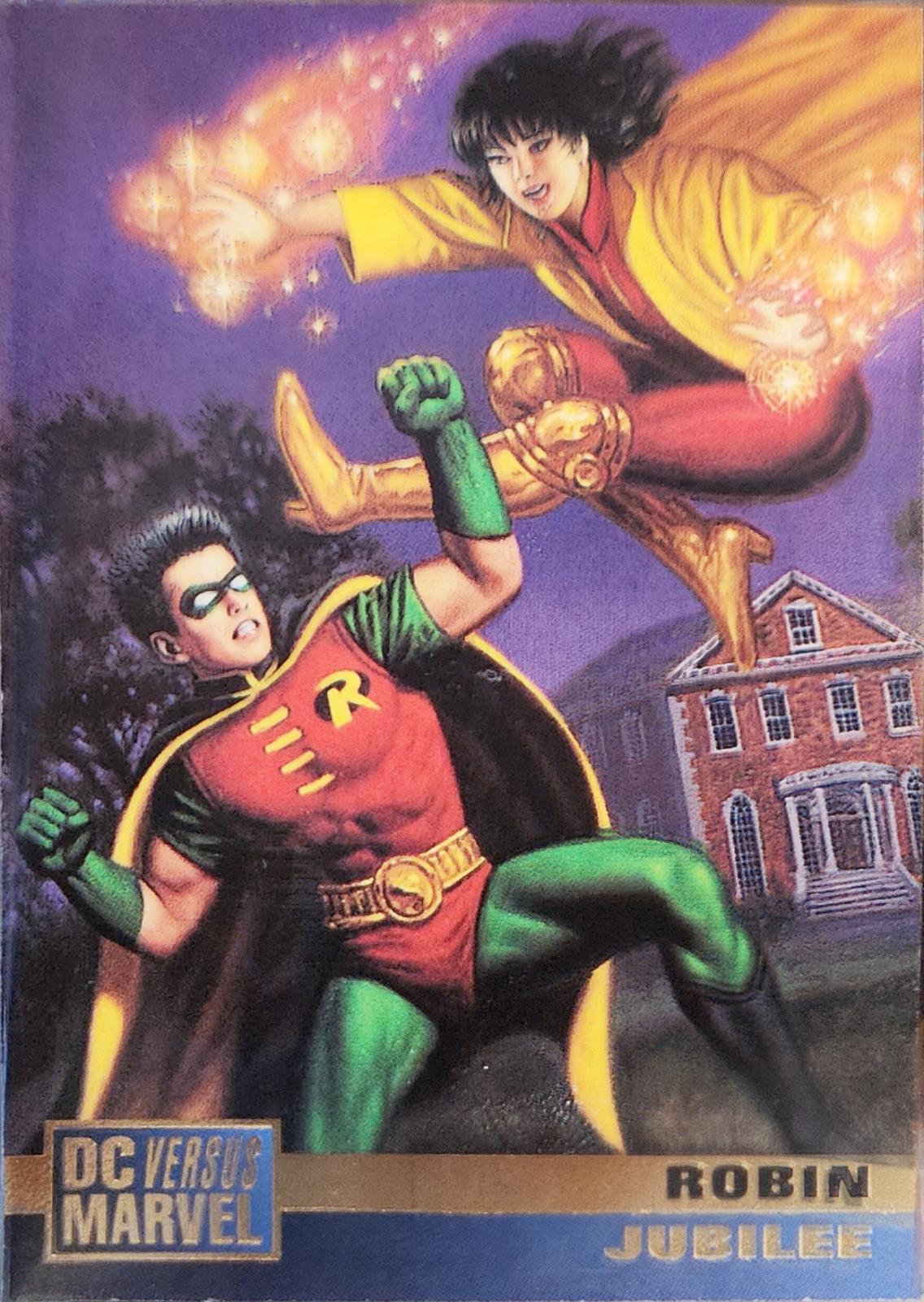 Robin / Jubilee #64 1995 Fleer DC vs Marvel