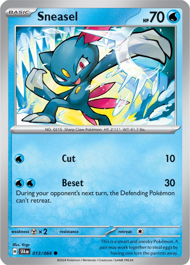 Sneasel #13 Pokemon Shrouded Fable