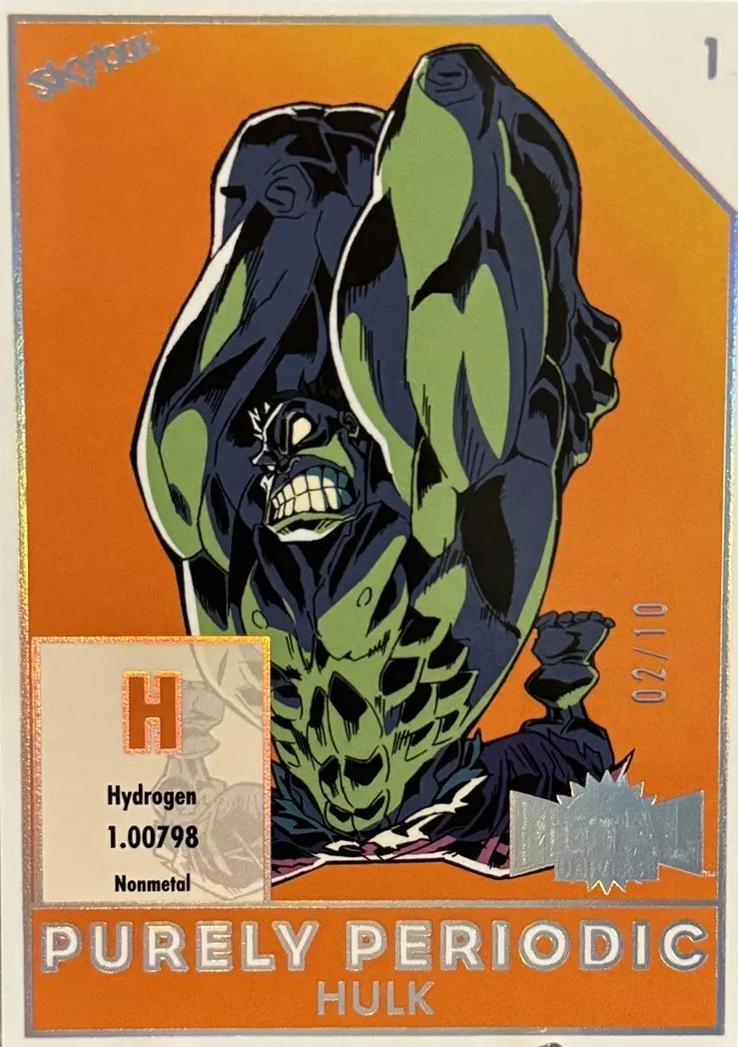 Hulk #PP-1 2024 SkyBox Metal Universe Avengers Purely Periodic