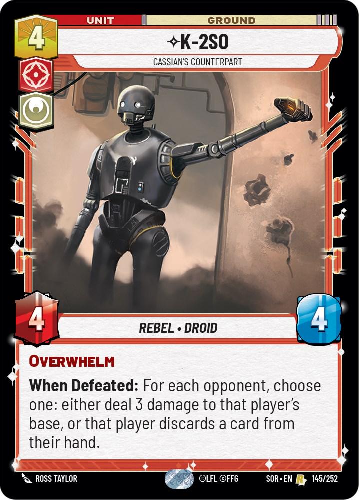 K-2SO [Foil] #145 Star Wars Unlimited: Spark of Rebellion