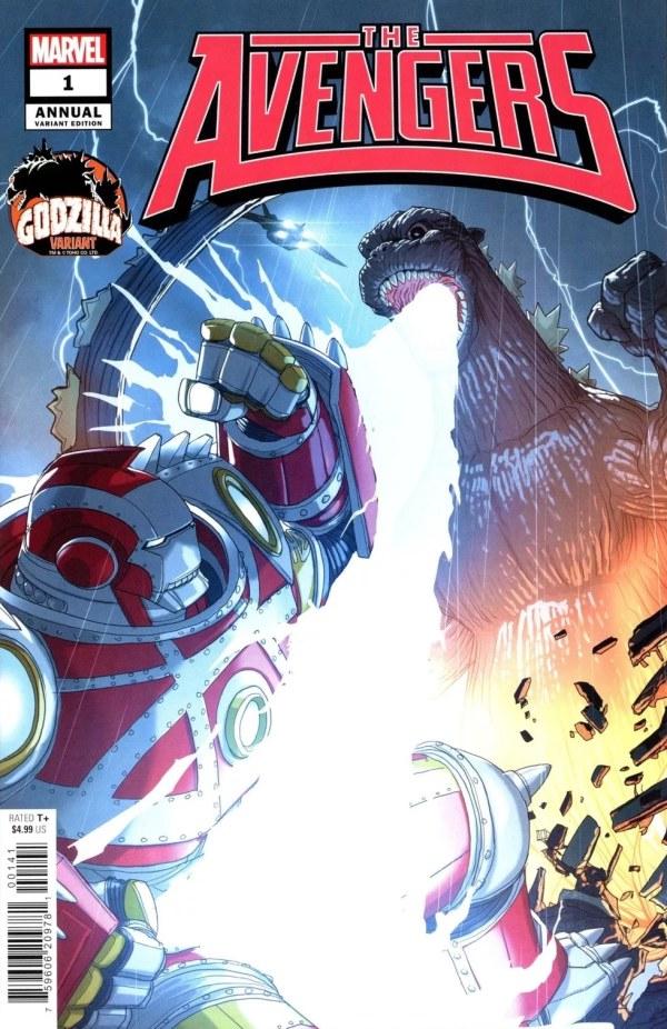 Avengers Annual [Woods Godzilla] #1 (2024) Comic Books Avengers Annual