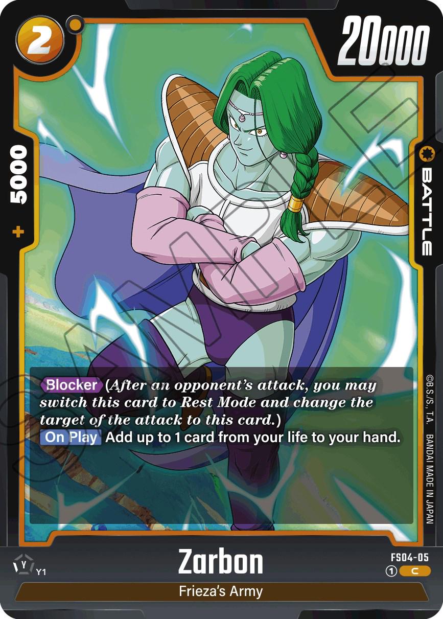 Zarbon FS04-05 Dragon Ball Fusion World Starter Deck: Frieza