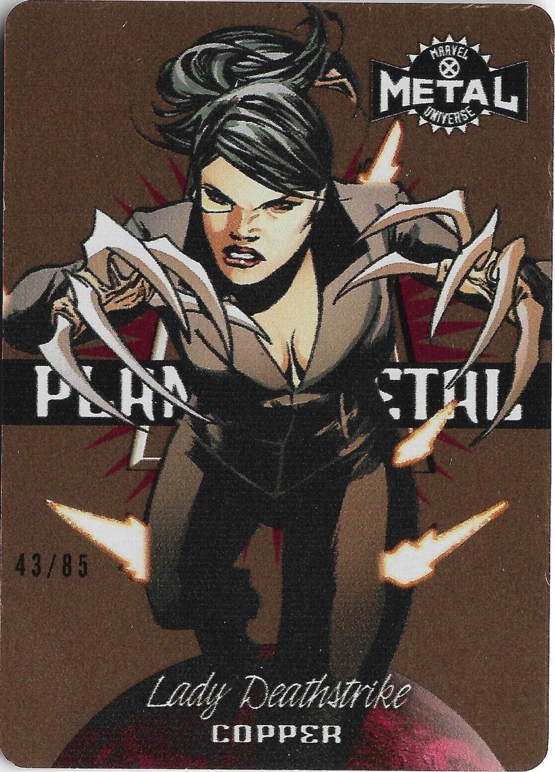 Lady Deathstrike [Copper] #9 Marvel 2021 X-Men Metal Universe Planet Metal