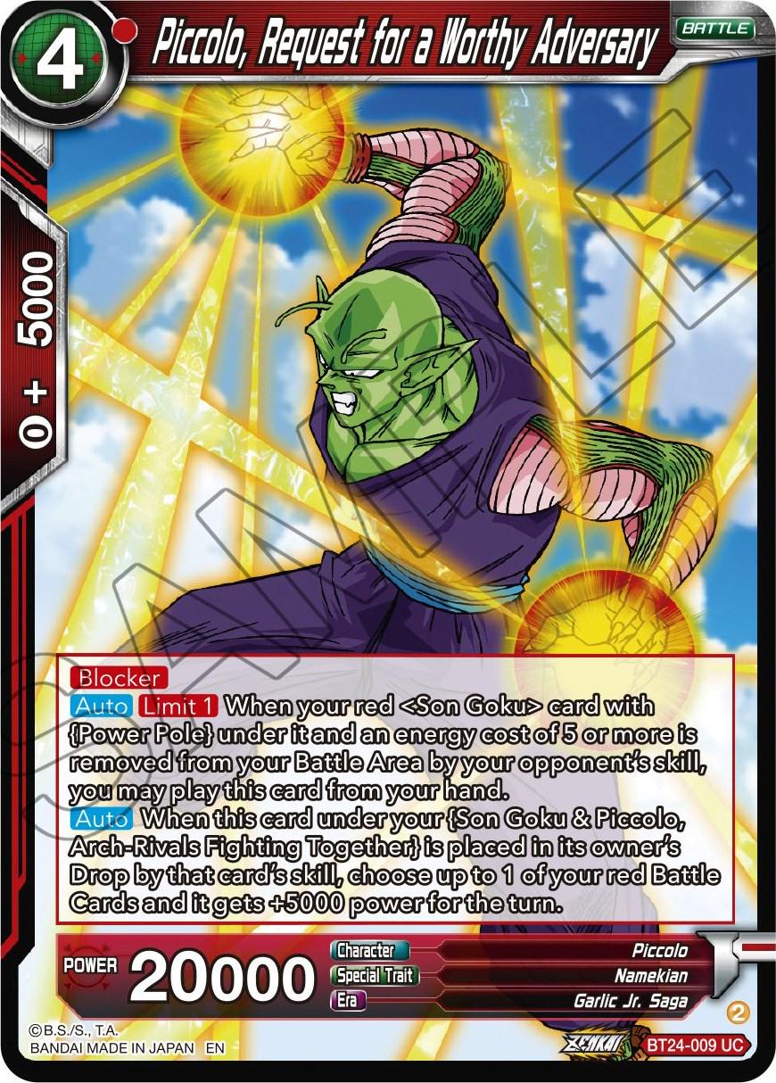 Piccolo, Request for a Worthy Adversary BT24-009 Dragon Ball Super Beyond Generations