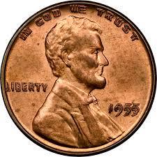 1955 [DOUBLE DIE FS-040] Coins Lincoln Memorial Penny Prices