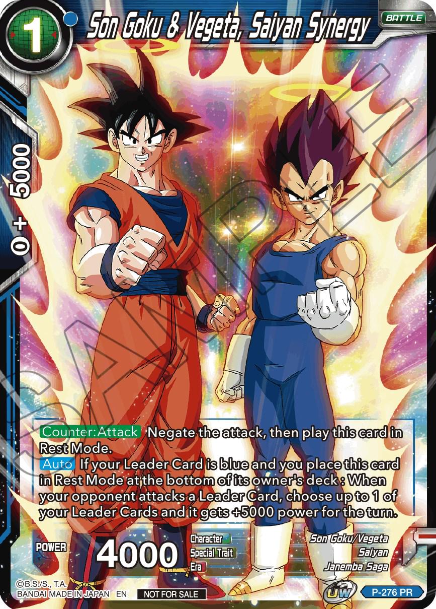 Son Goku & Vegeta, Saiyan Synergy [Unison Warrior Series Tournament Pack Vol.3] P-276 Dragon Ball Super Divine Multiverse Release Promos