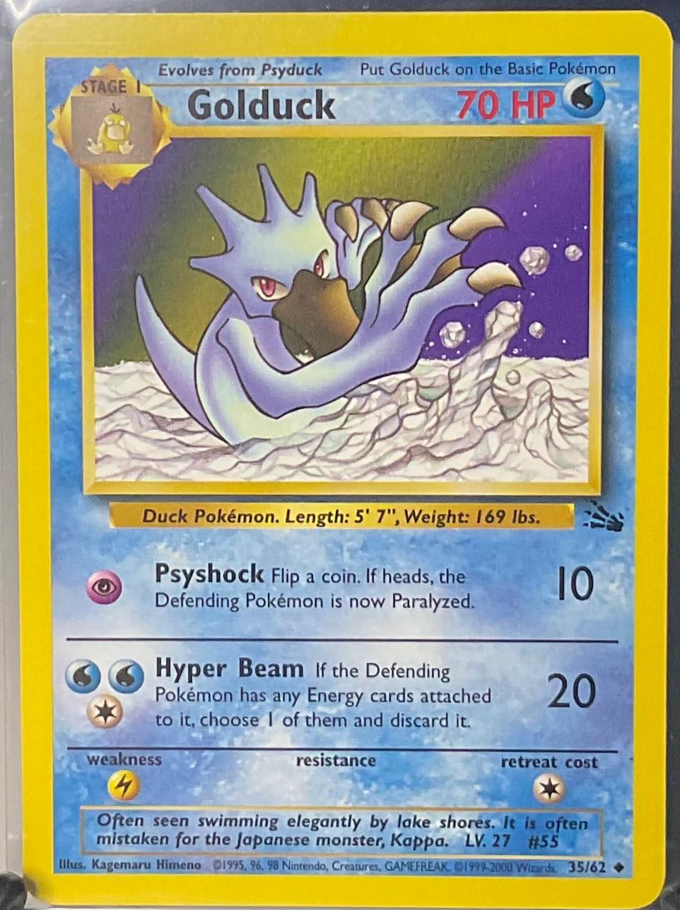 Golduck [1999-2000] #35 Pokemon Fossil