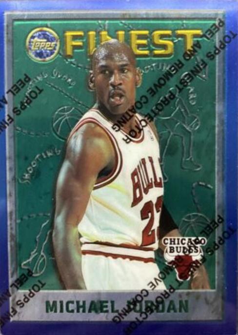 1995 shops Topps Finest Michael Jordan PSA 9