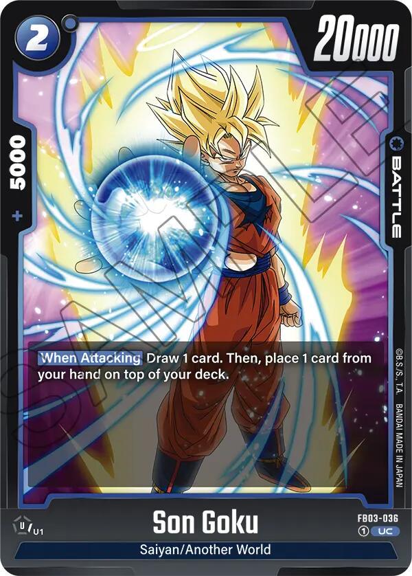 Son Goku FB03-036 Dragon Ball Fusion World Raging Roar