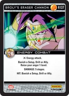 Broly's Eraser Cannon R137 Dragon Ball Z Vengeance