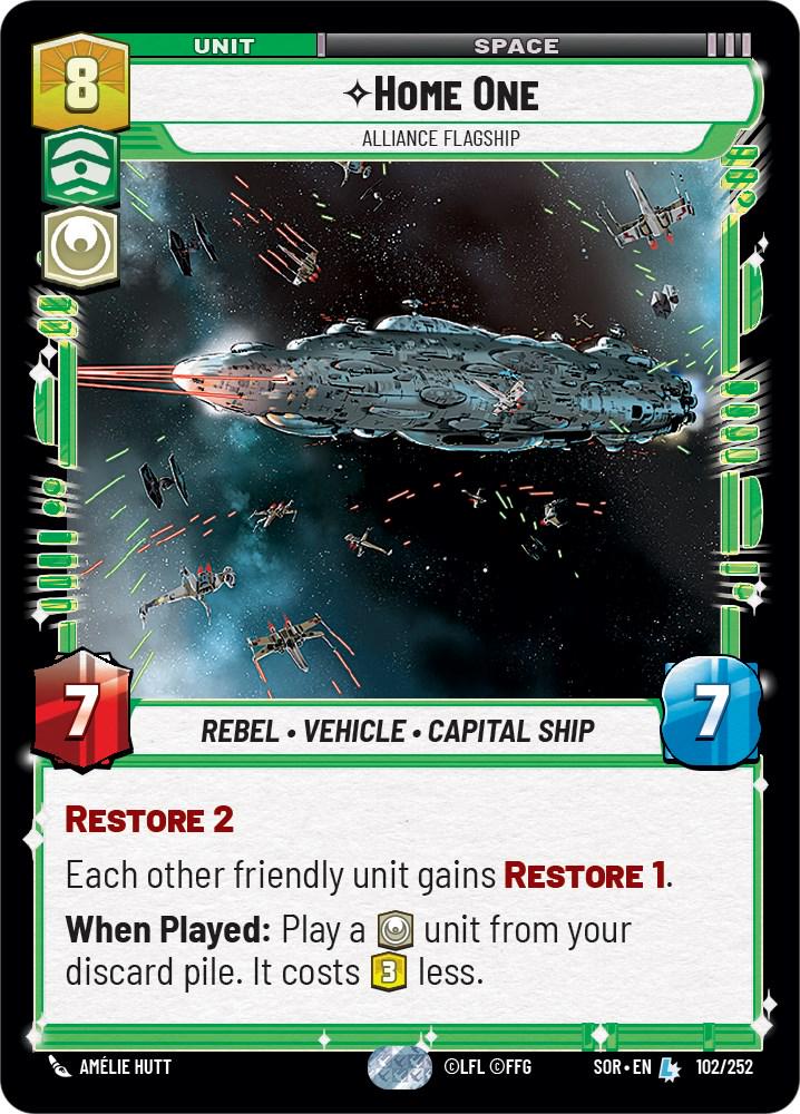 Home One [Foil] #102 Star Wars Unlimited: Spark of Rebellion