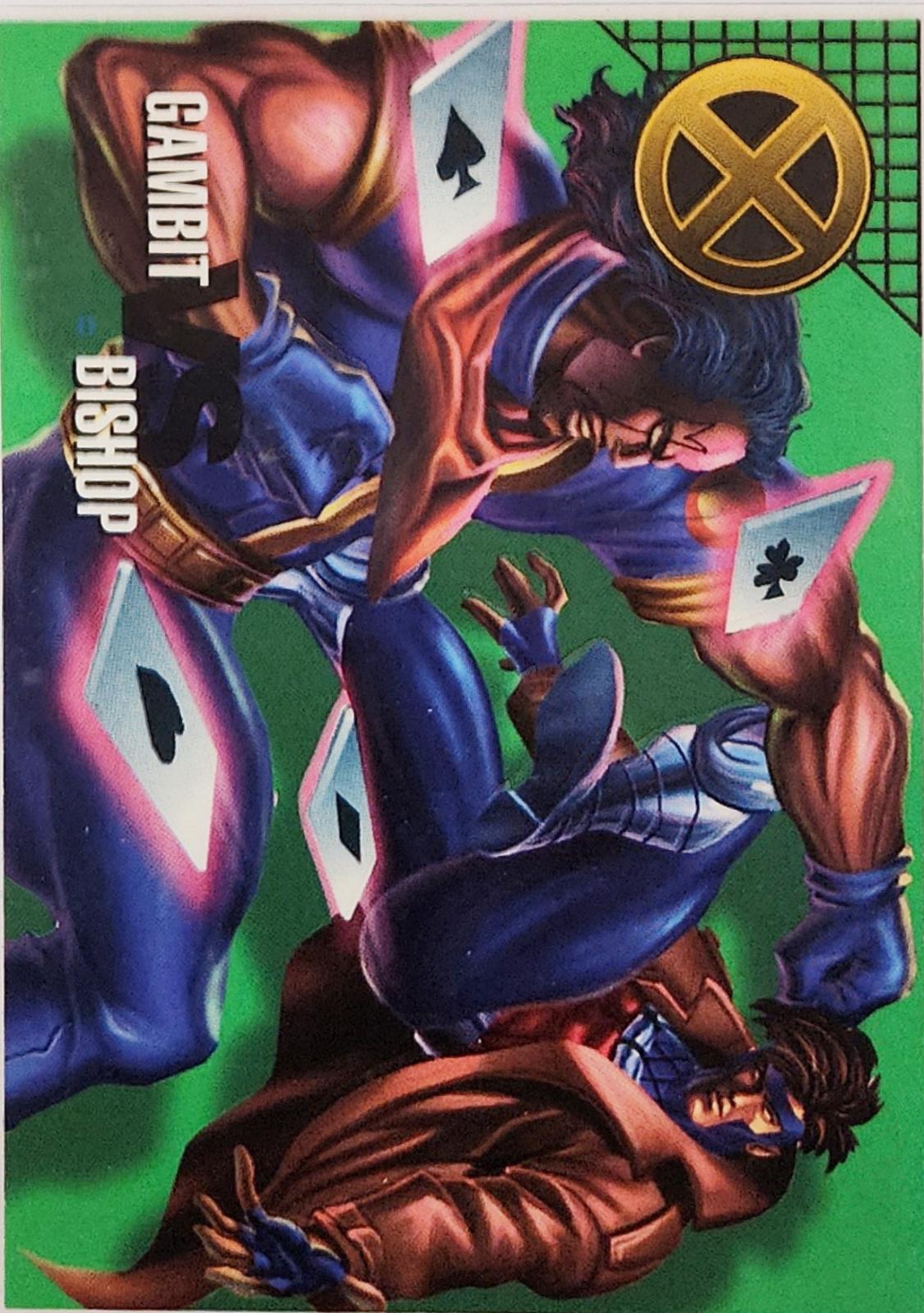 Gambit Vs. Bishop #51 Marvel 1996 Fleer Vision