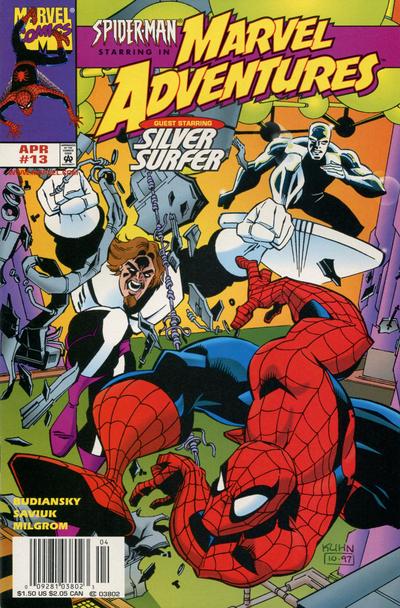 Marvel Adventures [Newsstand] #13 (1998) Comic Books Marvel Adventures