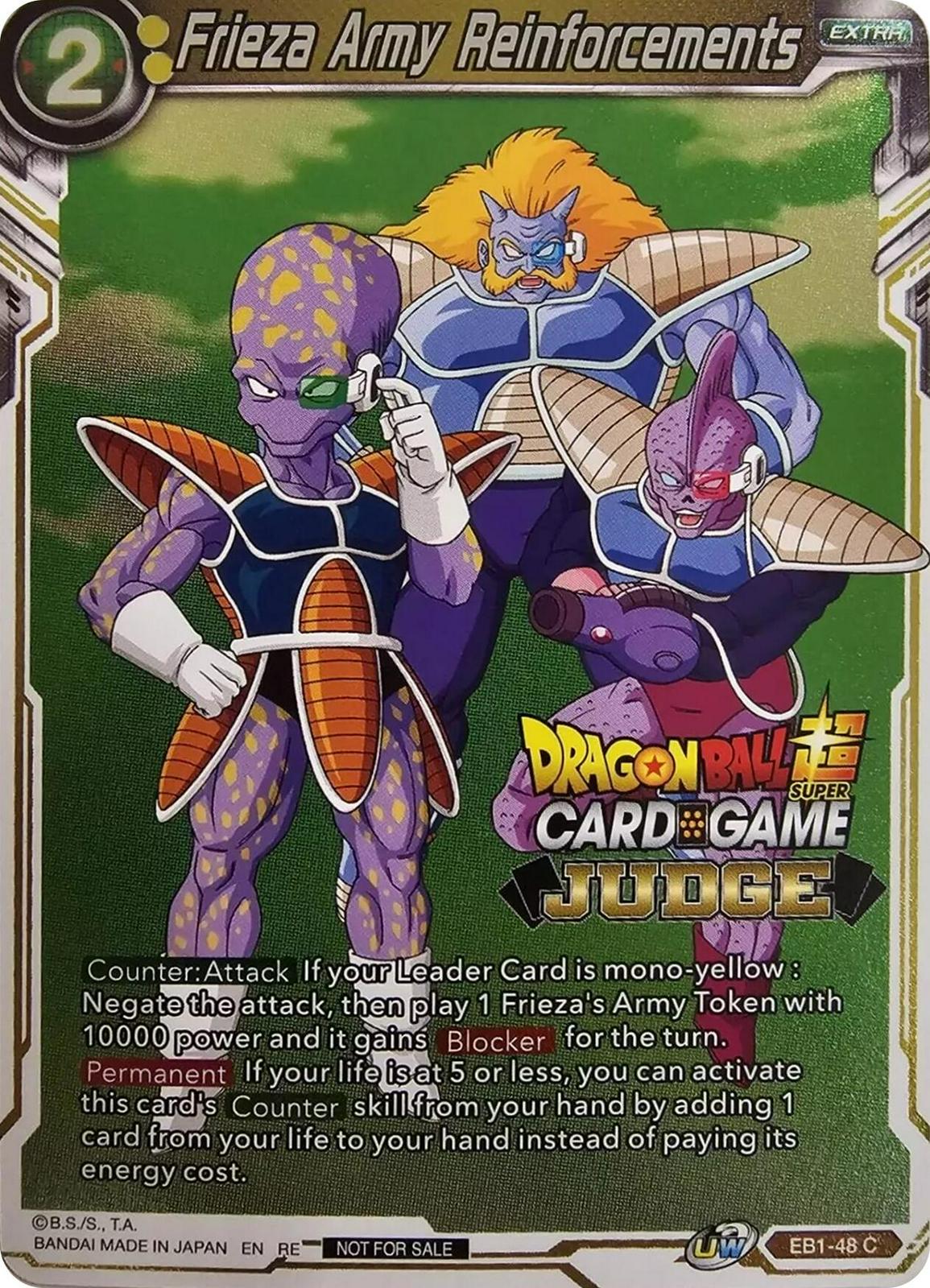 Frieza Army Reinforcements [Judge Pack Vol.11 Foil] EB1-48 Dragon Ball Super Divine Multiverse Release Promos