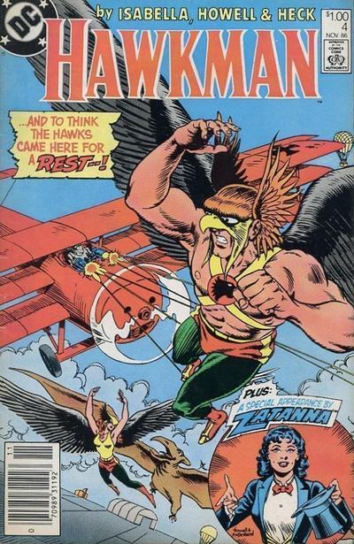 Hawkman [Canadian Price] #4 (1986) Comic Books Hawkman