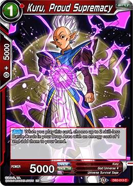 Kuru, Proud Supremacy [Foil] DB2-013 Dragon Ball Super Divine Multiverse