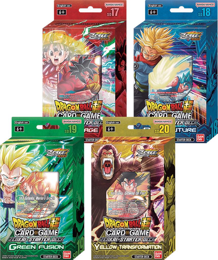 Dawn of the Z-Legends Starter Decks [Set of 4]  Dragon Ball Super Dawn of the Z-Legends