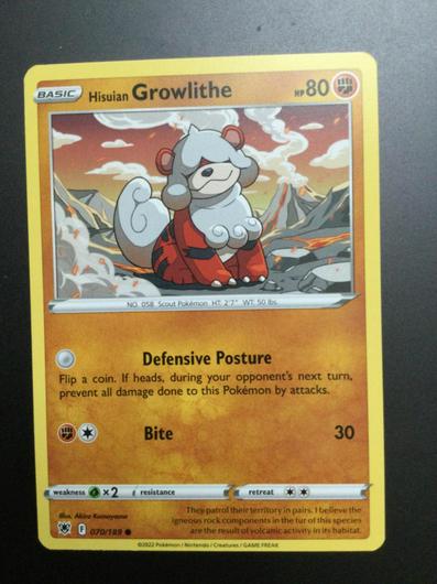 Hisuian Growlithe #70 photo