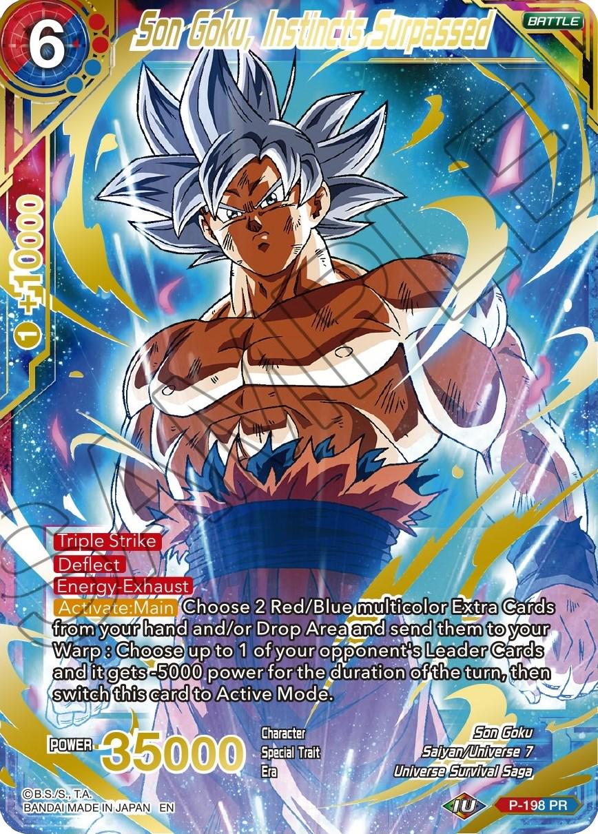 Son Goku, Instincts Surpassed [Gold Stamped Foil] P-198 Dragon Ball Super Mythic Booster