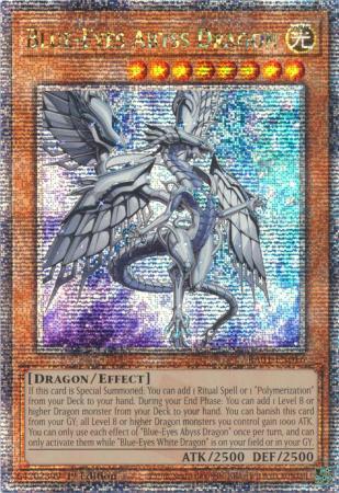 Blue-Eyes Abyss Dragon [Quarter Century Secret Rare] RA01-EN016 YuGiOh 25th Anniversary Rarity Collection