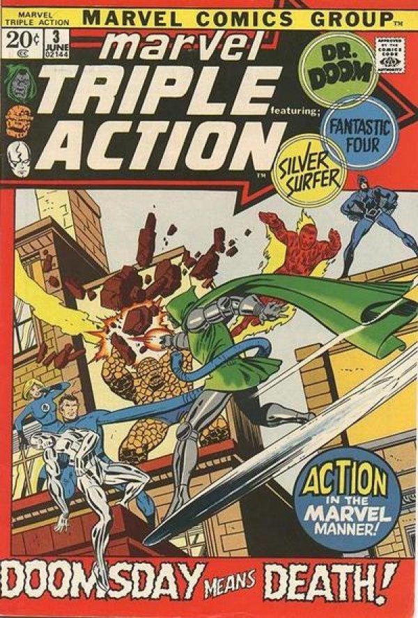 Marvel Triple Action [Jewelers] #3 (1972) Comic Books Marvel Triple Action