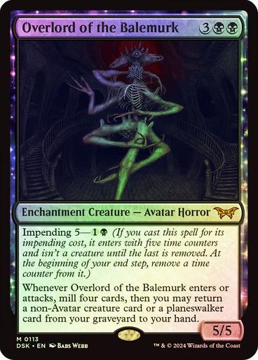 Overlord of the Balemurk [Foil] #113 Magic Duskmourn: House of Horror