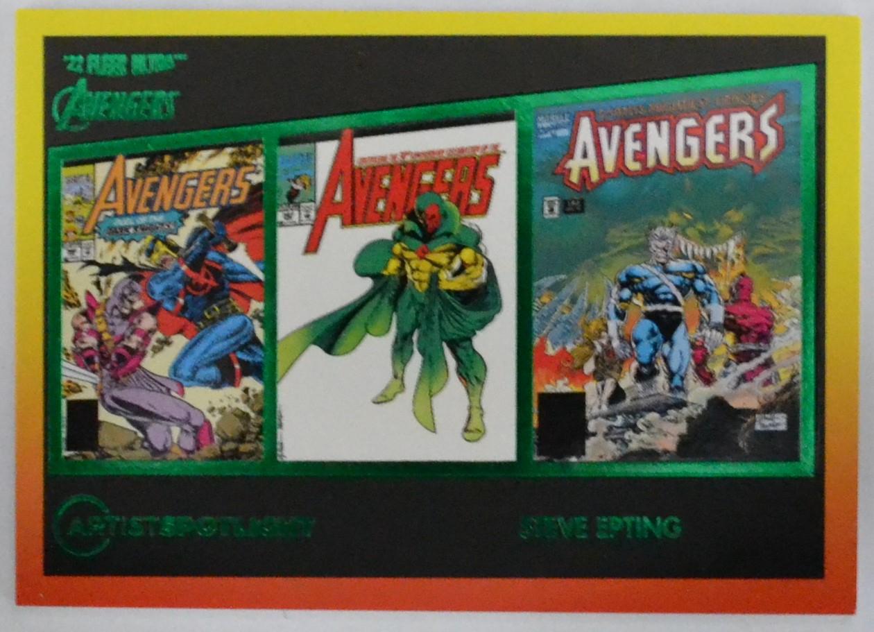 Steve Epting [Green Foil] #AS-6 Marvel 2022 Ultra Avengers Artist Spotlight