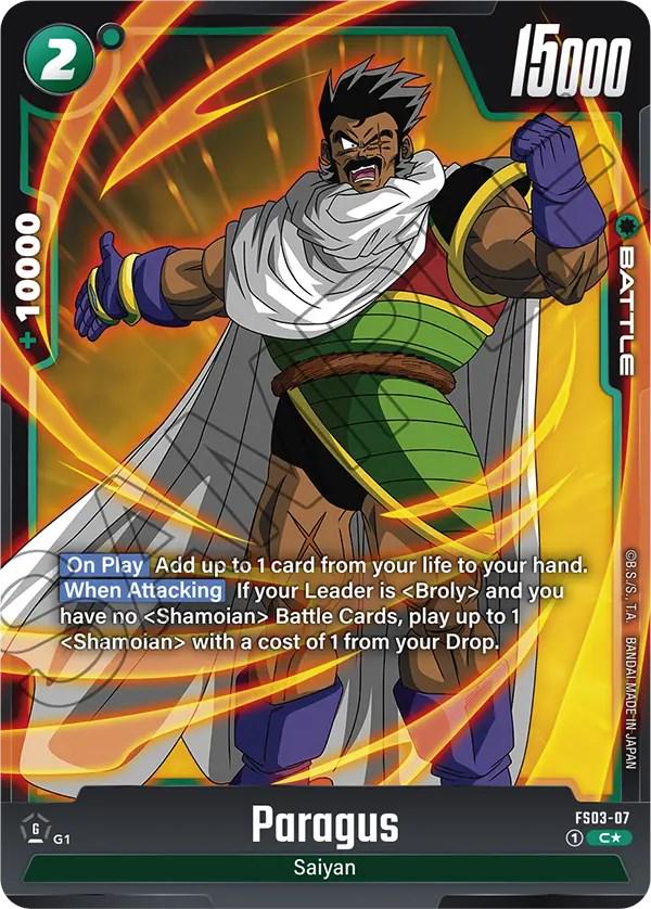 Paragus - FS03-07 [Bonus Pack Alternate Art Holo] FS03-07 Dragon Ball Fusion World Starter Deck: Broly