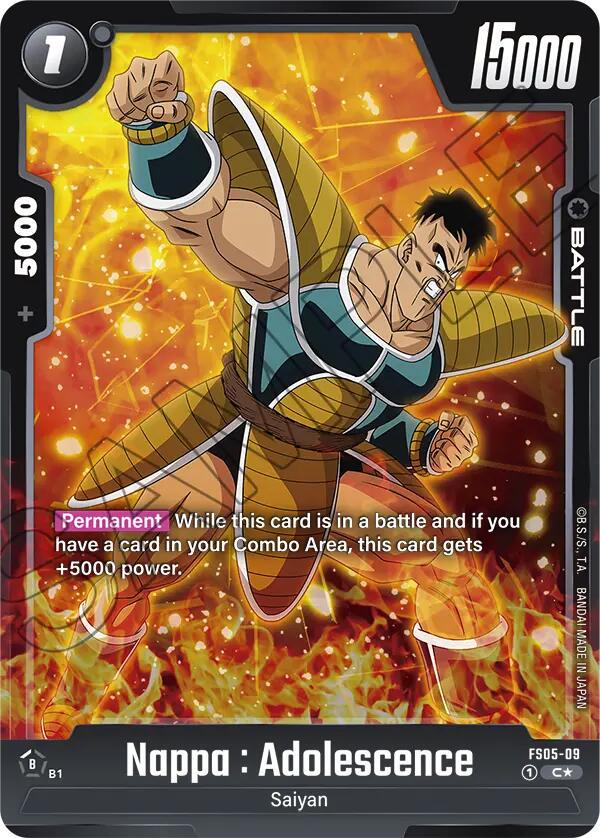 Nappa : Adolescence [Bonus Pack Alternate Art Holo] FS05-09 Dragon Ball Fusion World Starter Deck: Bardock