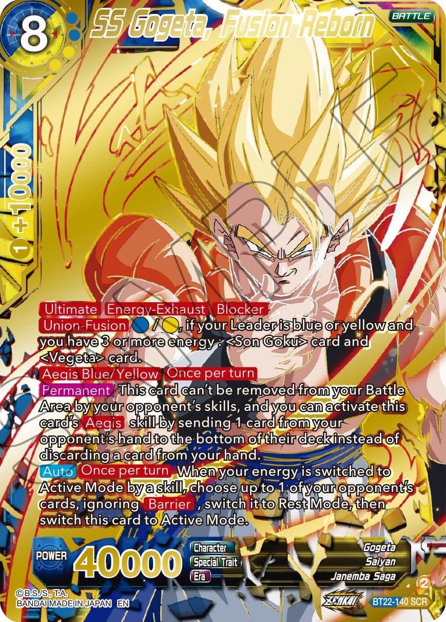 SS Gogeta, Fusion Reborn BT22-140 Dragon Ball Super Critical Blow