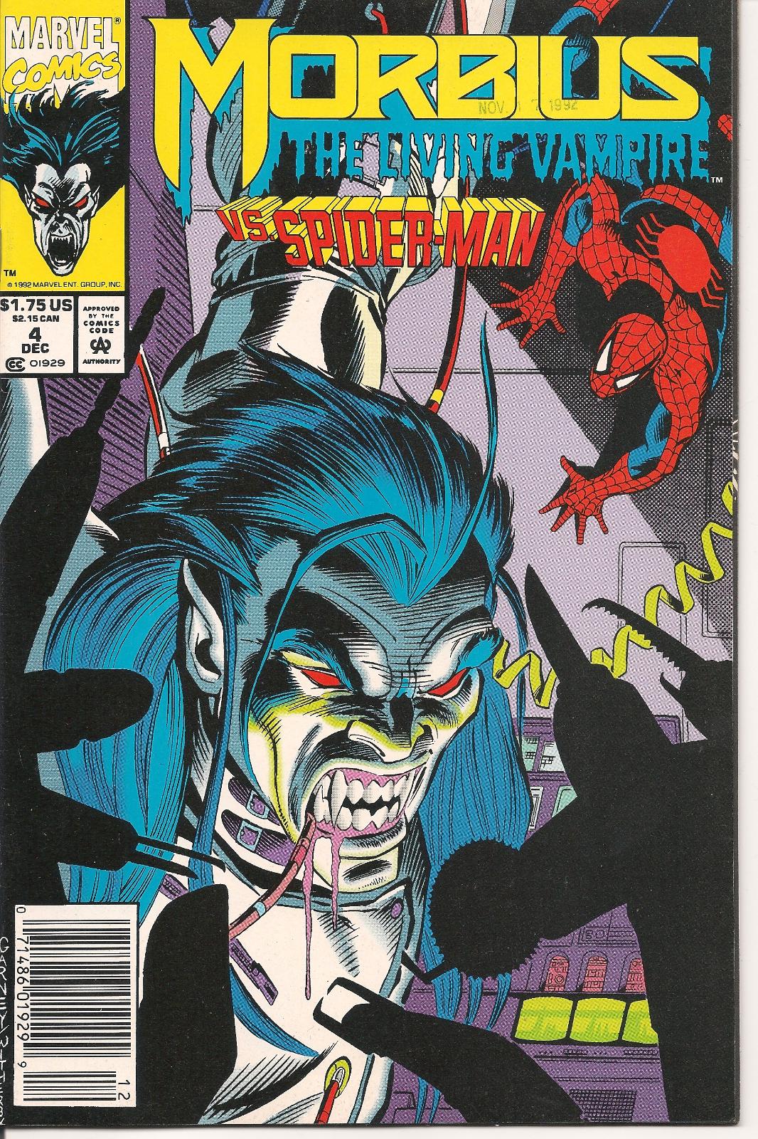 Morbius: The Living Vampire [Newsstand] #4 (1992) Comic Books Morbius: The Living Vampire