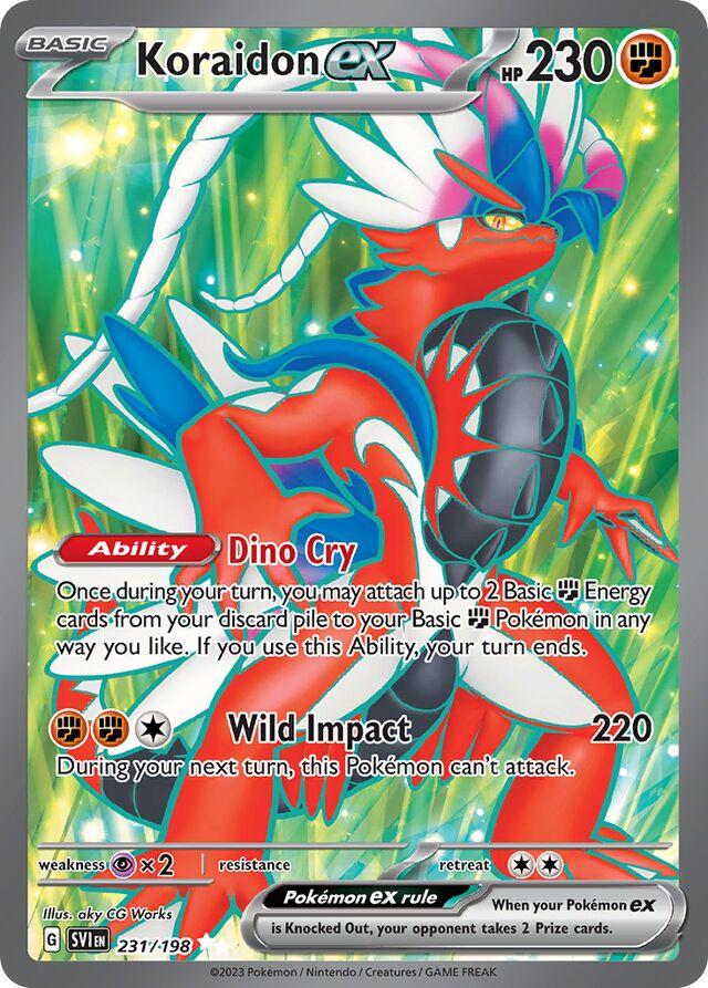 Koraidon ex #231 Pokemon Scarlet & Violet