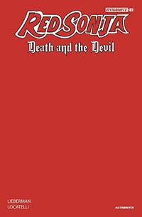 Red Sonja: Death and the Devil [Red Blank Authentix] #1 (2024) Comic Books Red Sonja: Death and the Devil