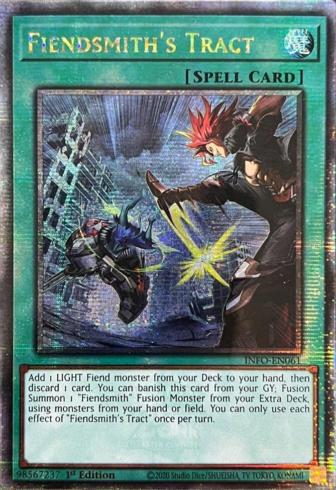 Fiendsmith's Tract [Quarter Century Secret Rare] INFO-EN061 YuGiOh The Infinite Forbidden