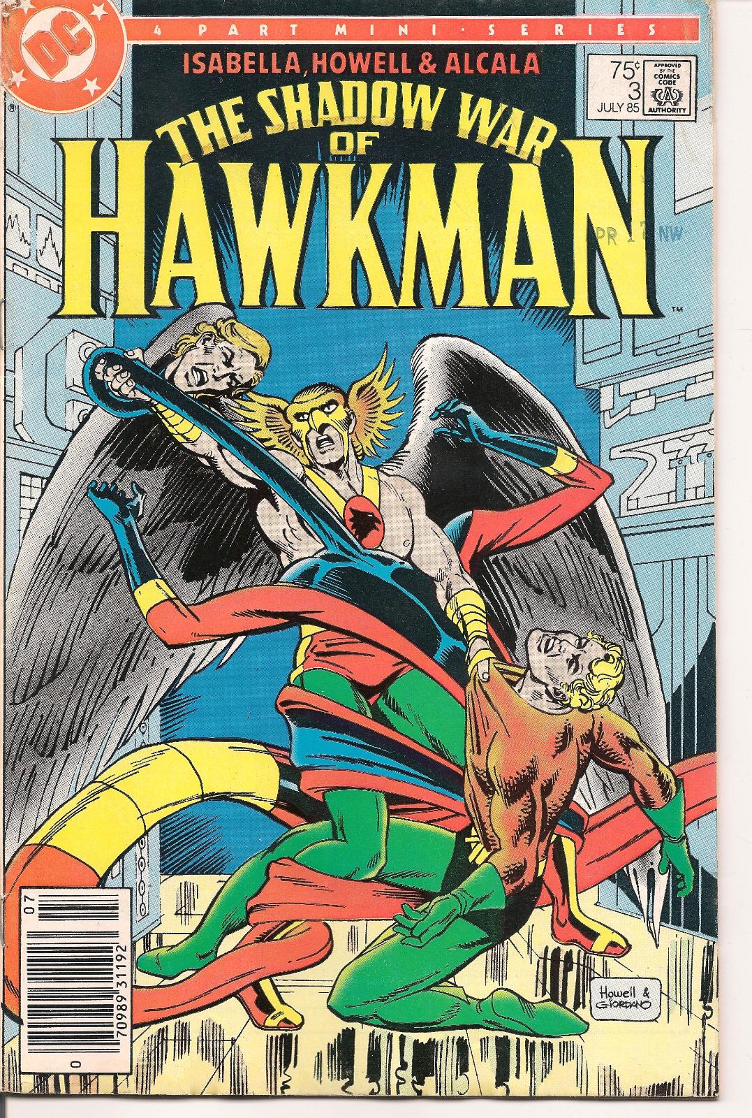 The Shadow War Of Hawkman [Newsstand] #3 (1985) Comic Books Shadow War of Hawkman