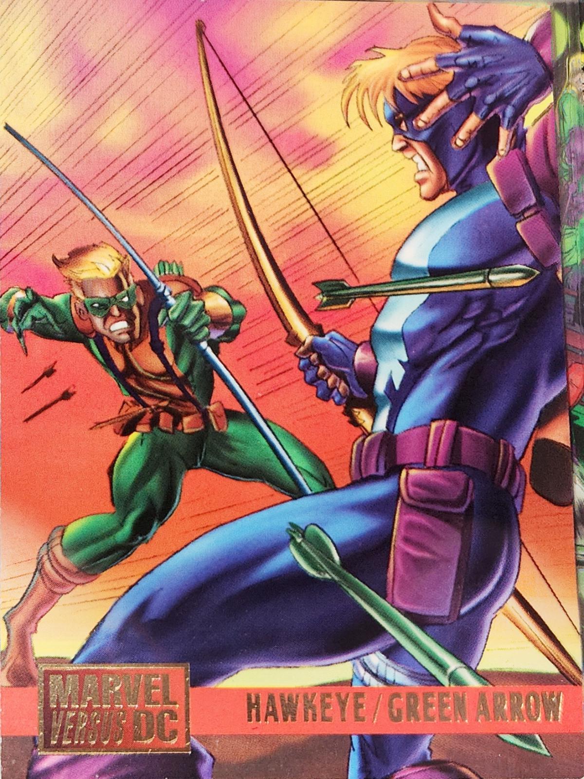 Hawkeye / Green Arrow #63 1995 Fleer DC vs Marvel