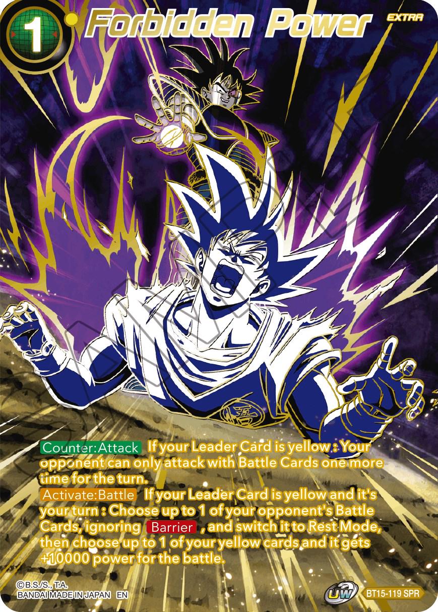 Forbidden Power [SPR] BT15-119 Dragon Ball Super Saiyan Showdown