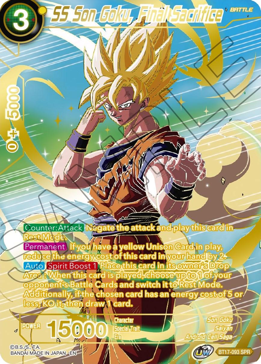 SS Son Goku, Final Sacrifice [SPR] BT17-093 Dragon Ball Super Ultimate Squad